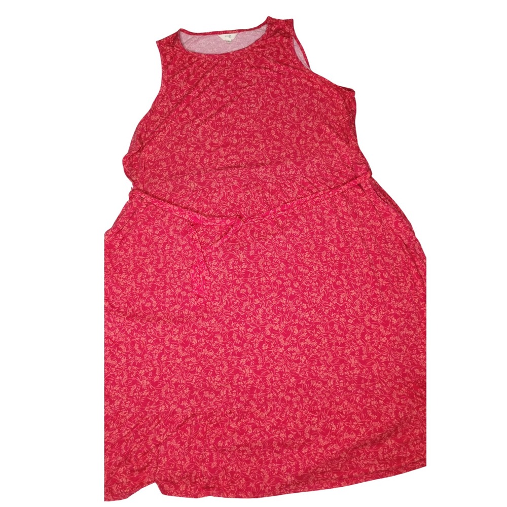 Terra & Sky Casual Dress‎ Floral Print Sleeveless Plus Size 3X